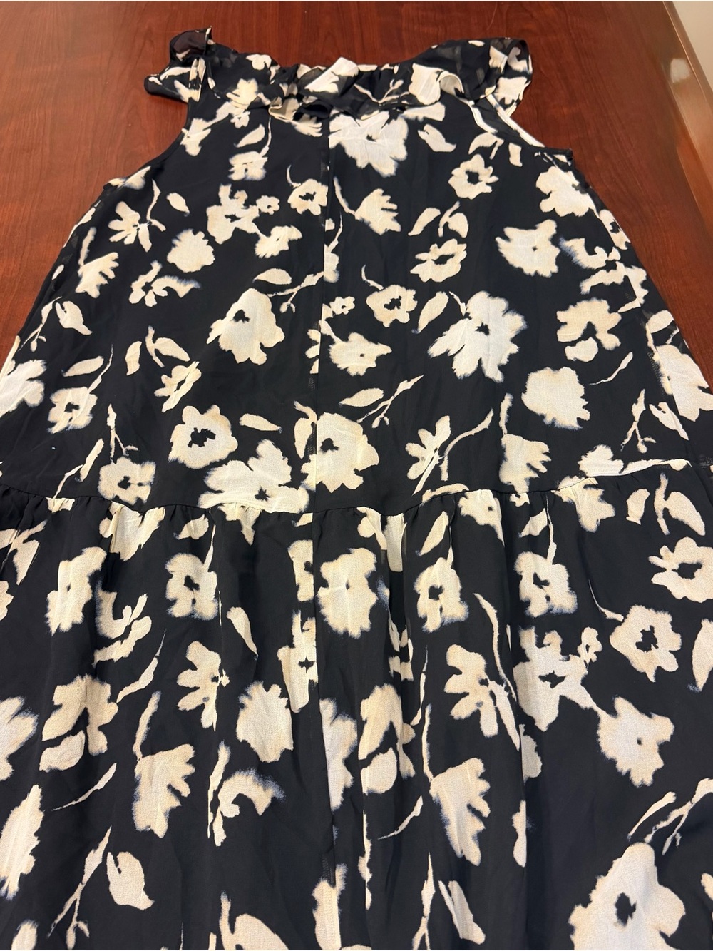 Isabel Maternity by Ingrid & Isabel Black and White Floral Midi Dress